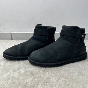 UGG #1013008 Women's Black Rella Ankle Boot Leather Shoes Size 8 US